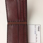 Hakiki deri el dikimi şık ve zarif deri cüzdan