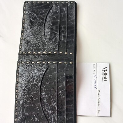 Hakiki deri el dikimi şık ve zarif deri cüzdan