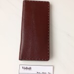 Hakiki deri el dikimi şık ve zarif deri kartlık