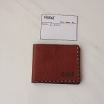 Hakiki deri el dikimi şık ve zarif deri kartlık