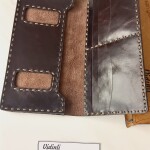 Hakiki deri el dikimi şık ve zarif deri cüzdan telefonluk 55